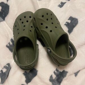 Kids classic Crocs clogs size 11 army green